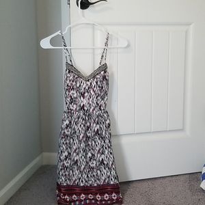 Print midi/mini dress